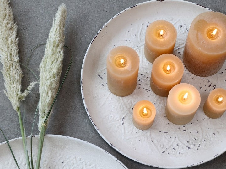 Rundt fad i antique creme fra Chic Antique