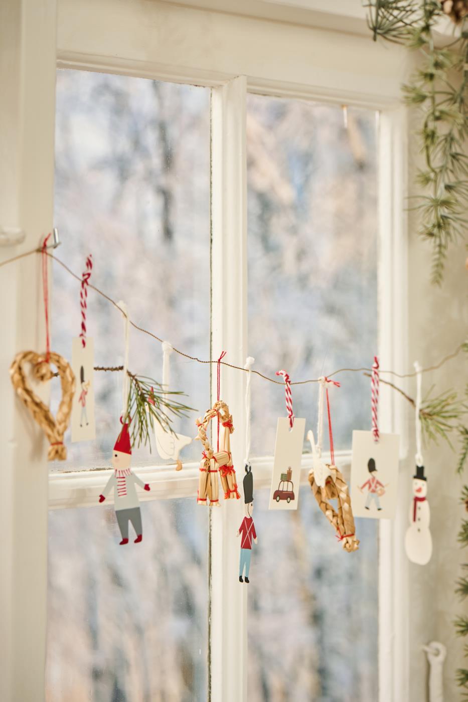 Julepynt til ophæng i vinduet fra Ib Laursen