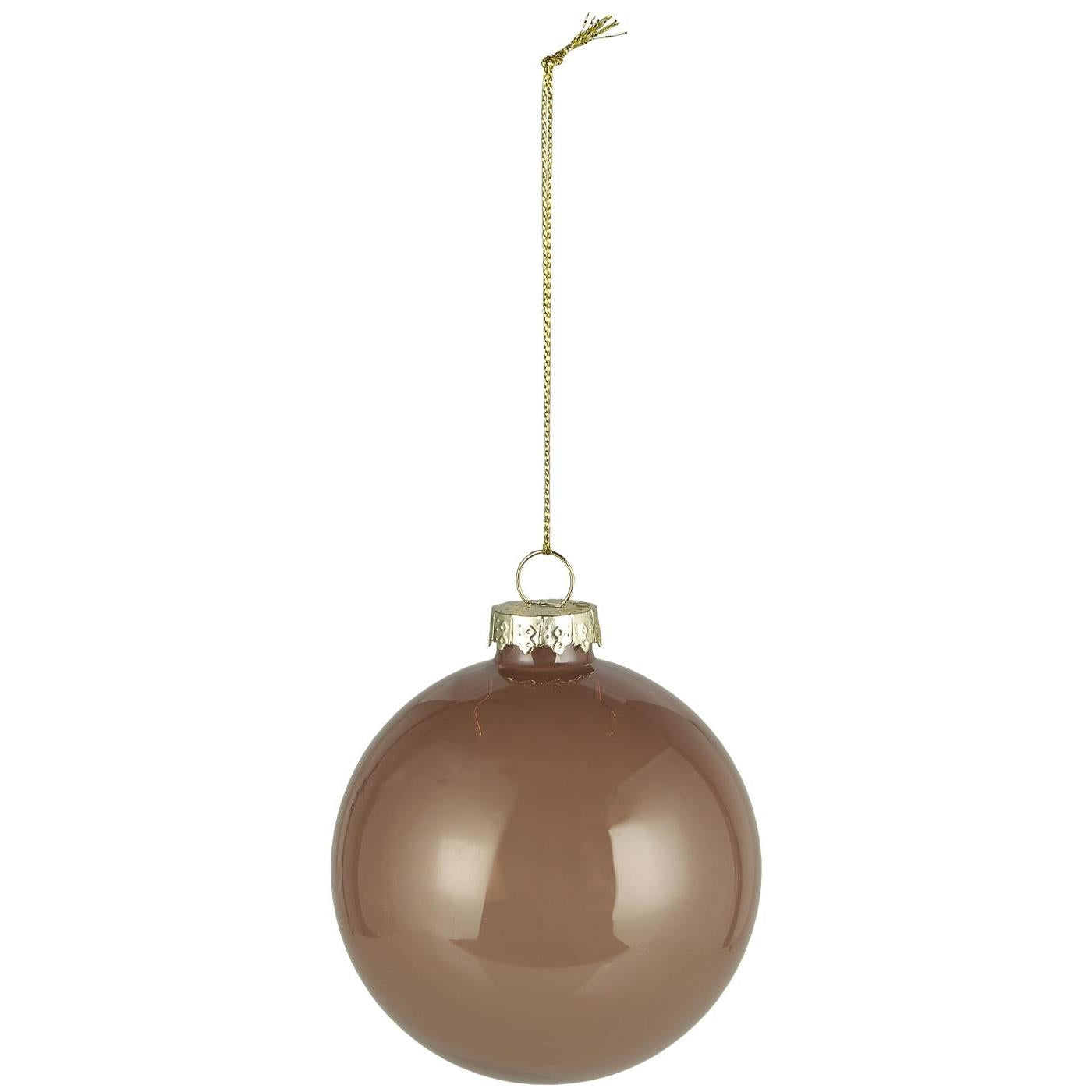 Ensfarvet julekugler til juletræet fra Ib Laursen