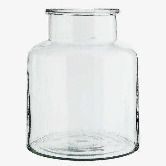 Stor vase i klar glas fra Madam Stoltz