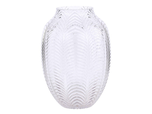 Glasvase med bladmønster fra Chic Antique