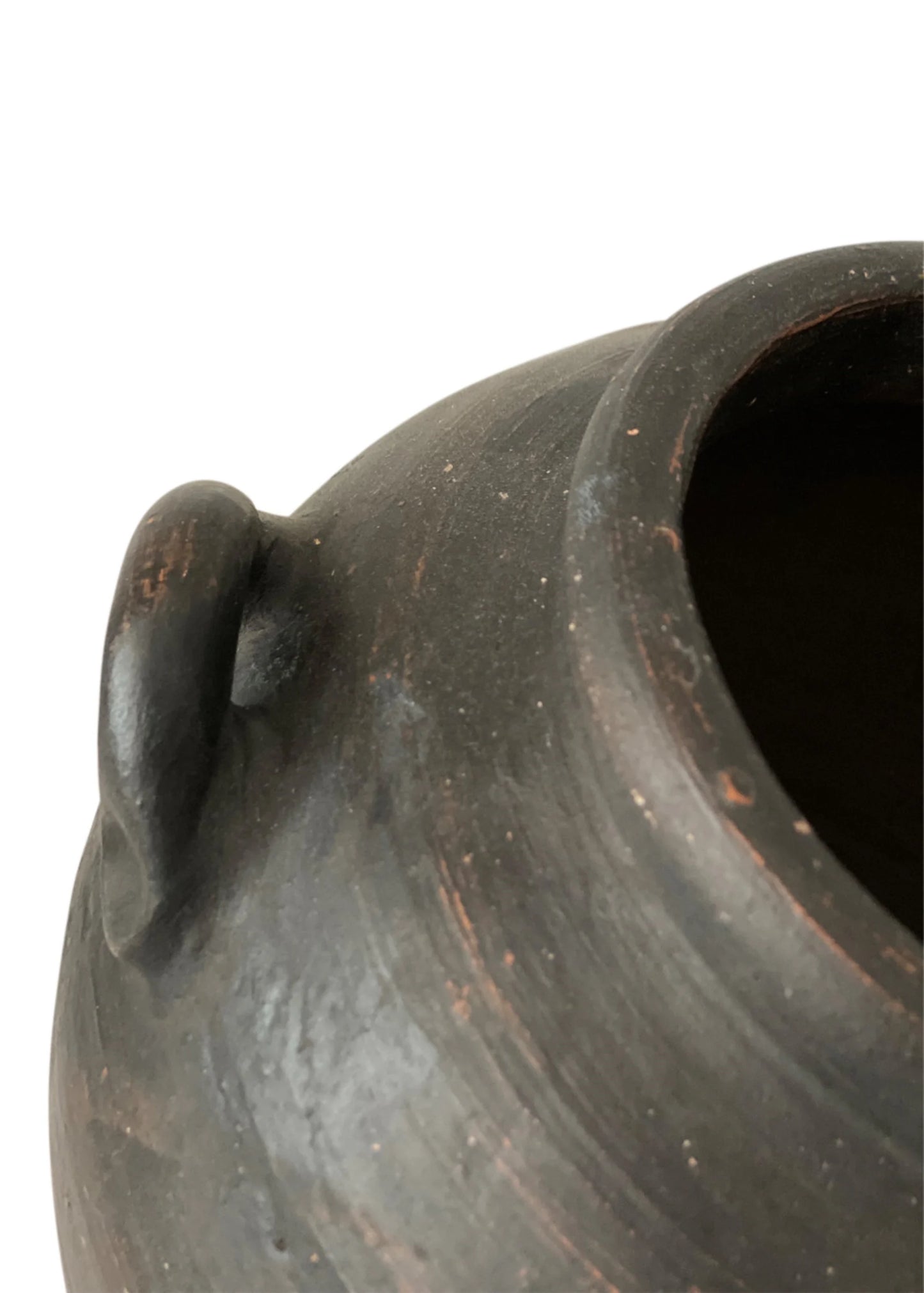 Håndlavet sort krukke fra Sjælsø Nordic