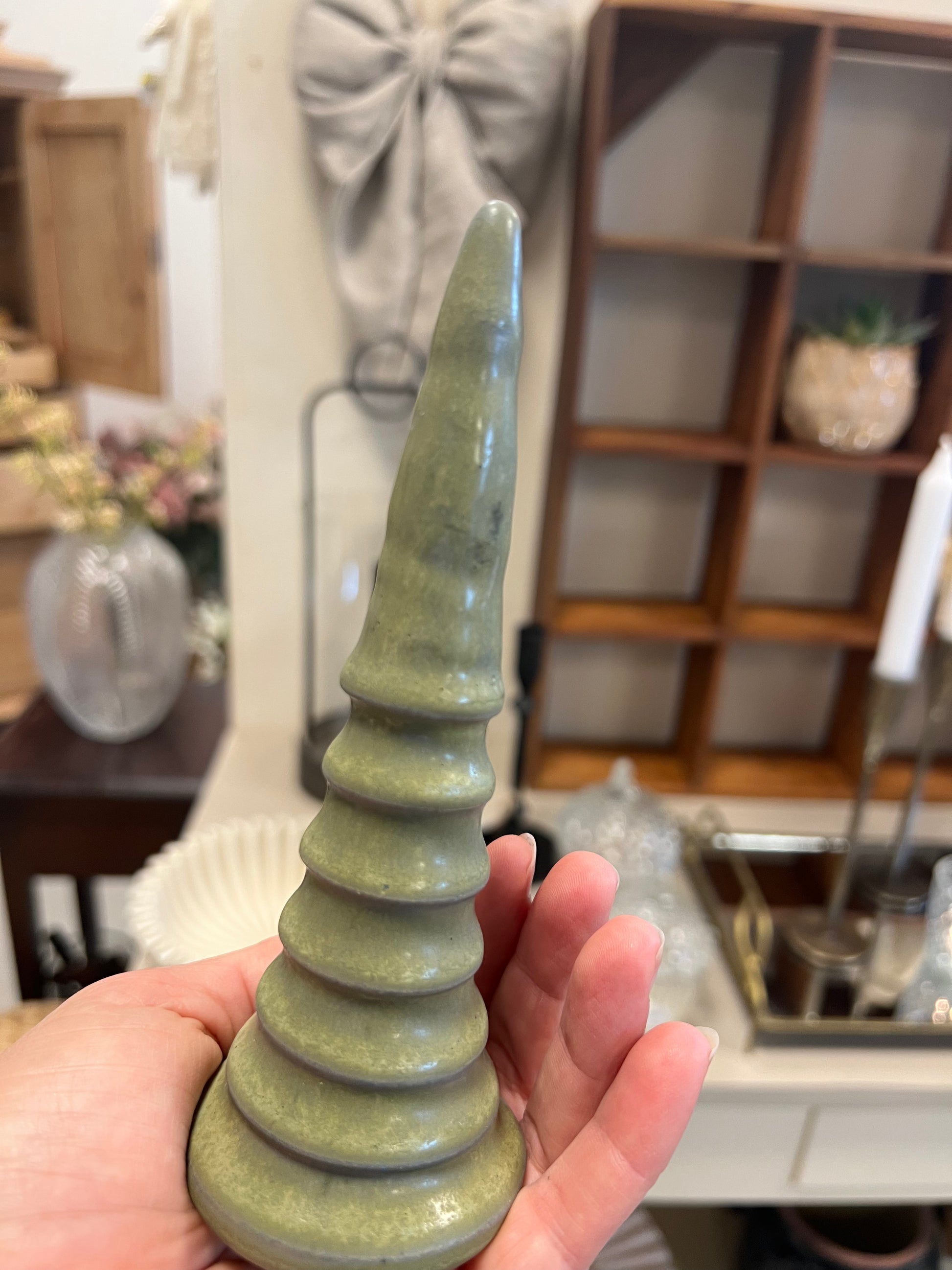 Keramik juletræ fra Vangs keramiske værksted