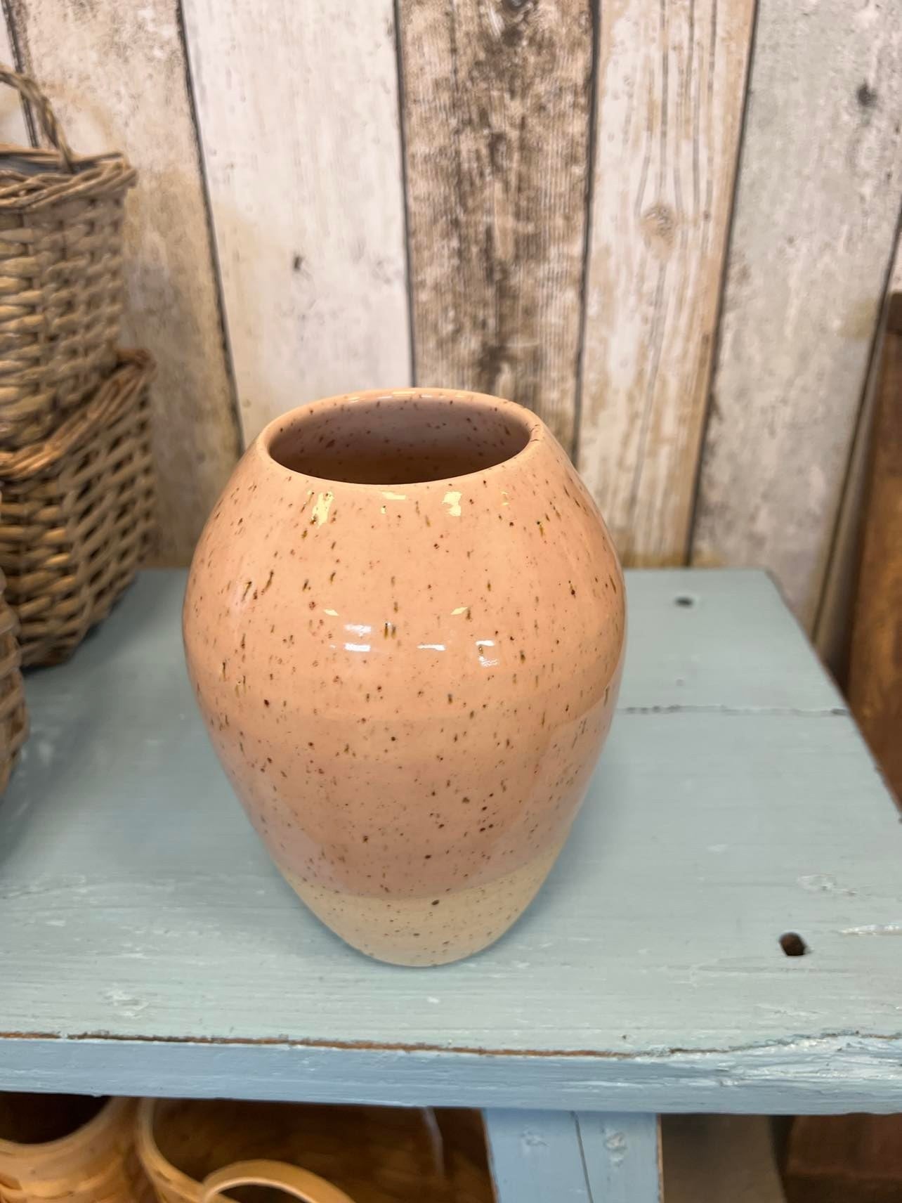 Stentøjs vase fra Vangs keramiske værksted