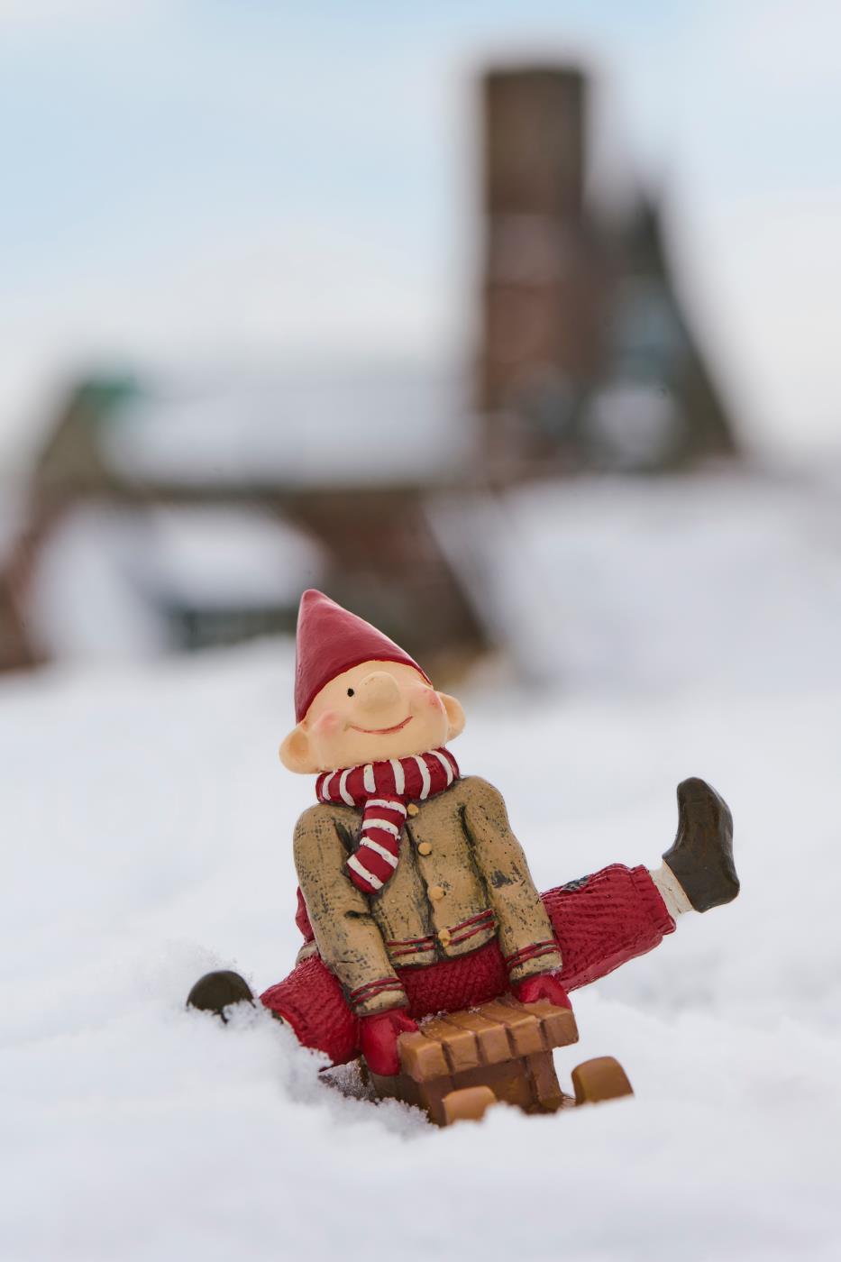 Nisse på kælk fra Ib Laursen