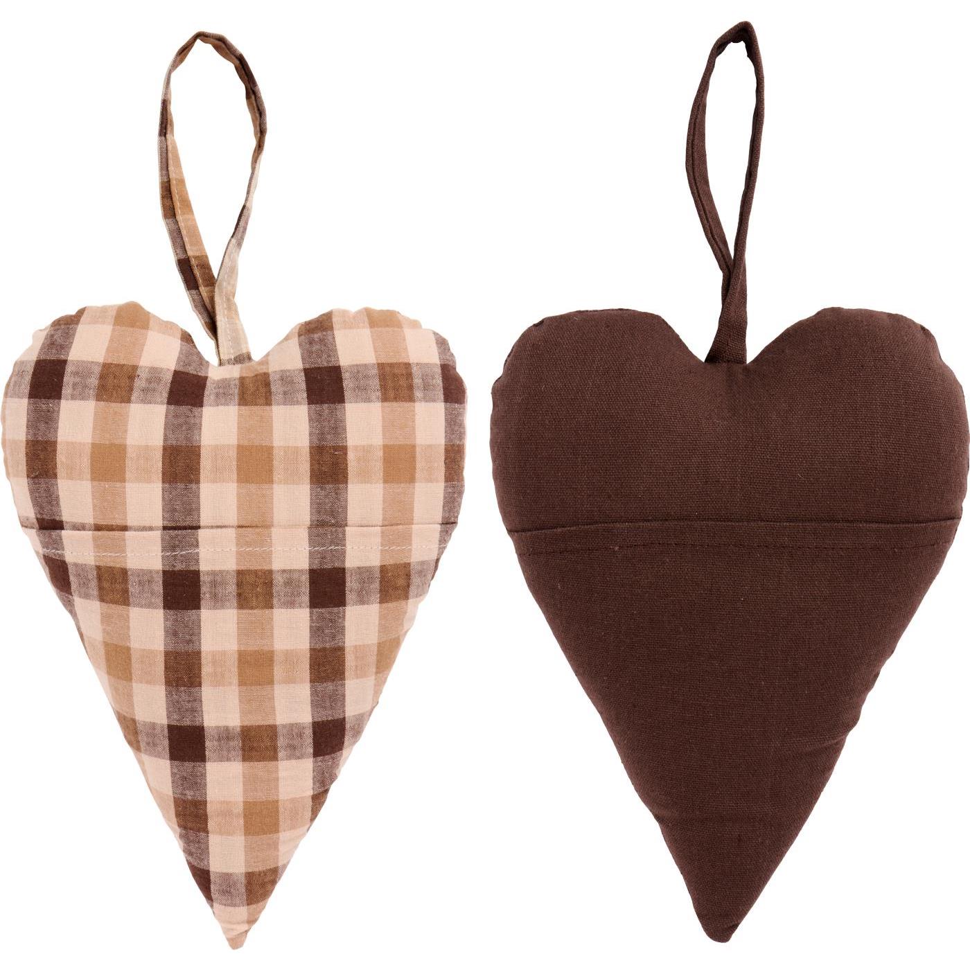 Bomulds hjerter til advents kalender fra Ib Laursen