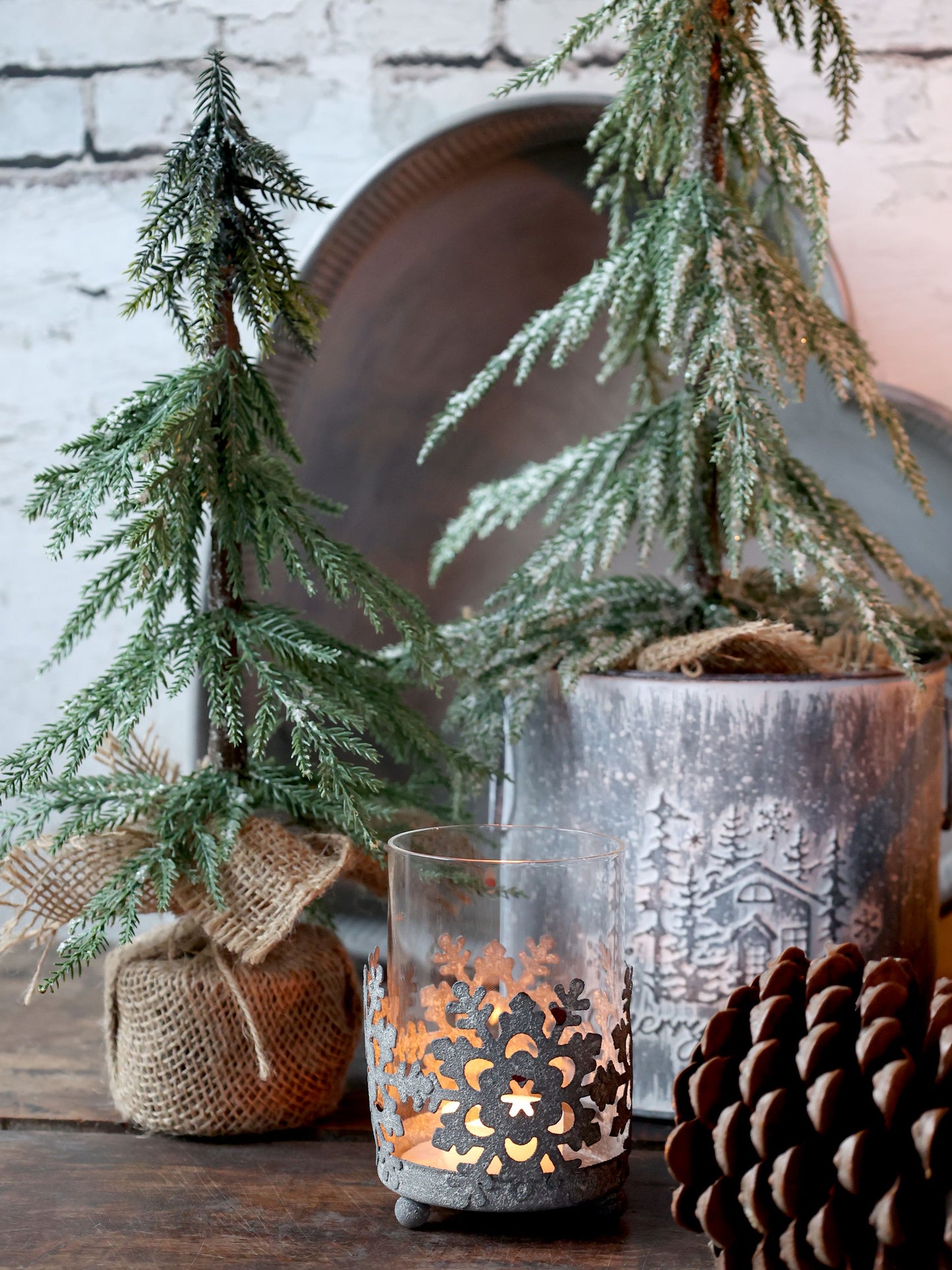 Hurricane til jule dekorationer fra Chic Antique