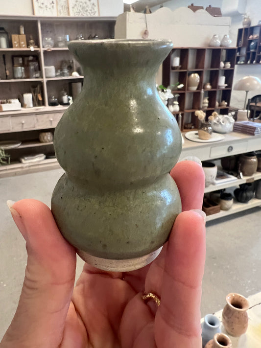 Lille keramik vase - Grøn