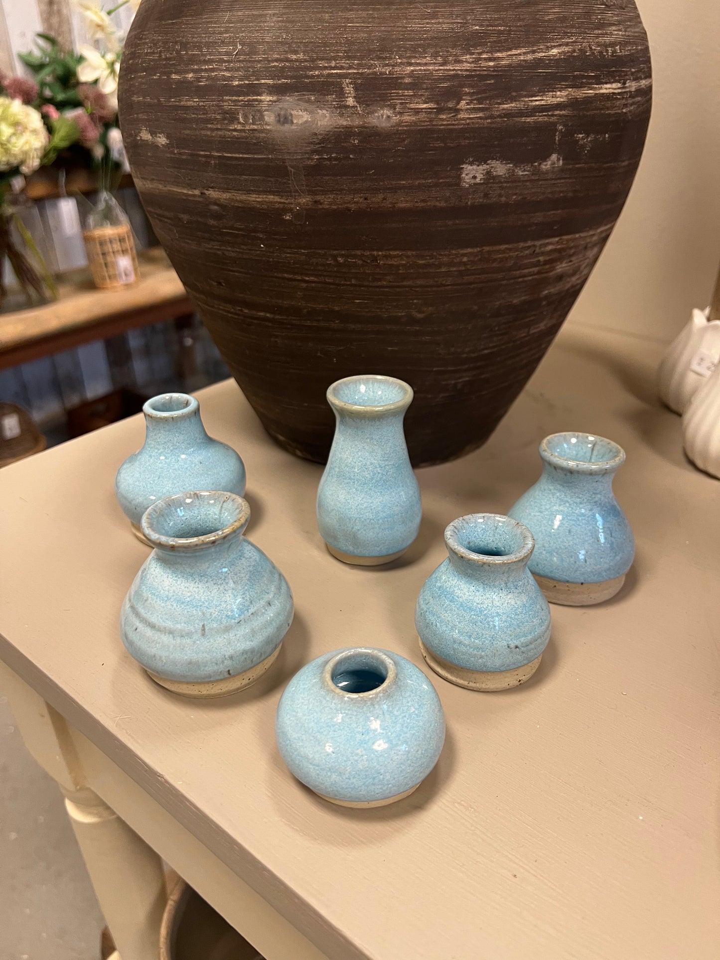 Lille turkis keramik vase