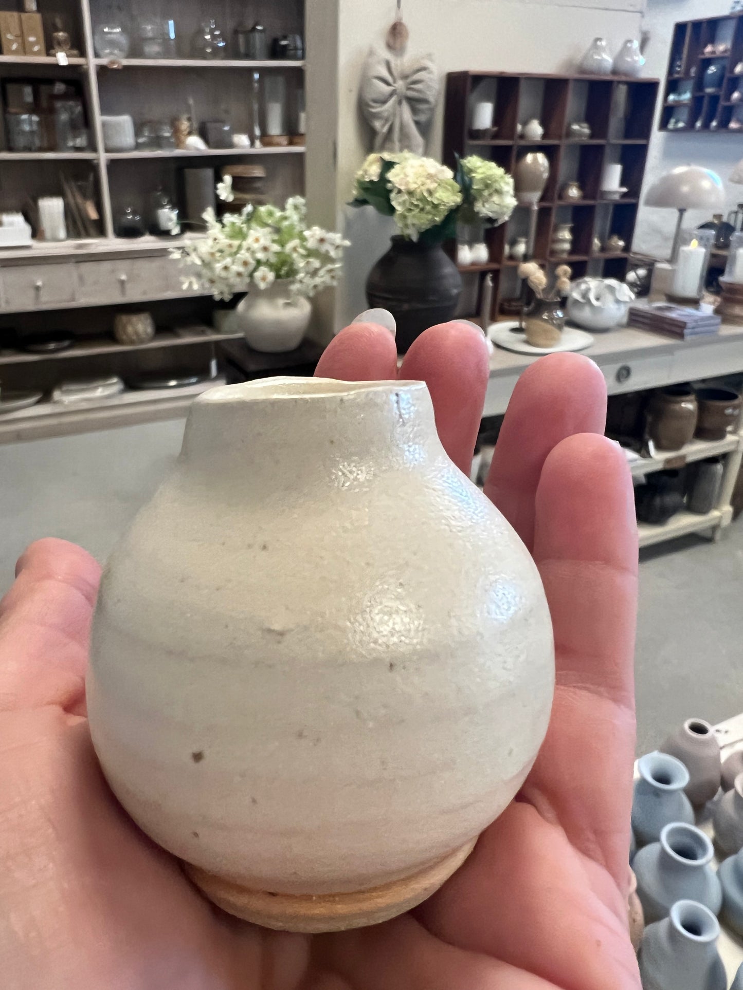 Lille keramik vase - Beige