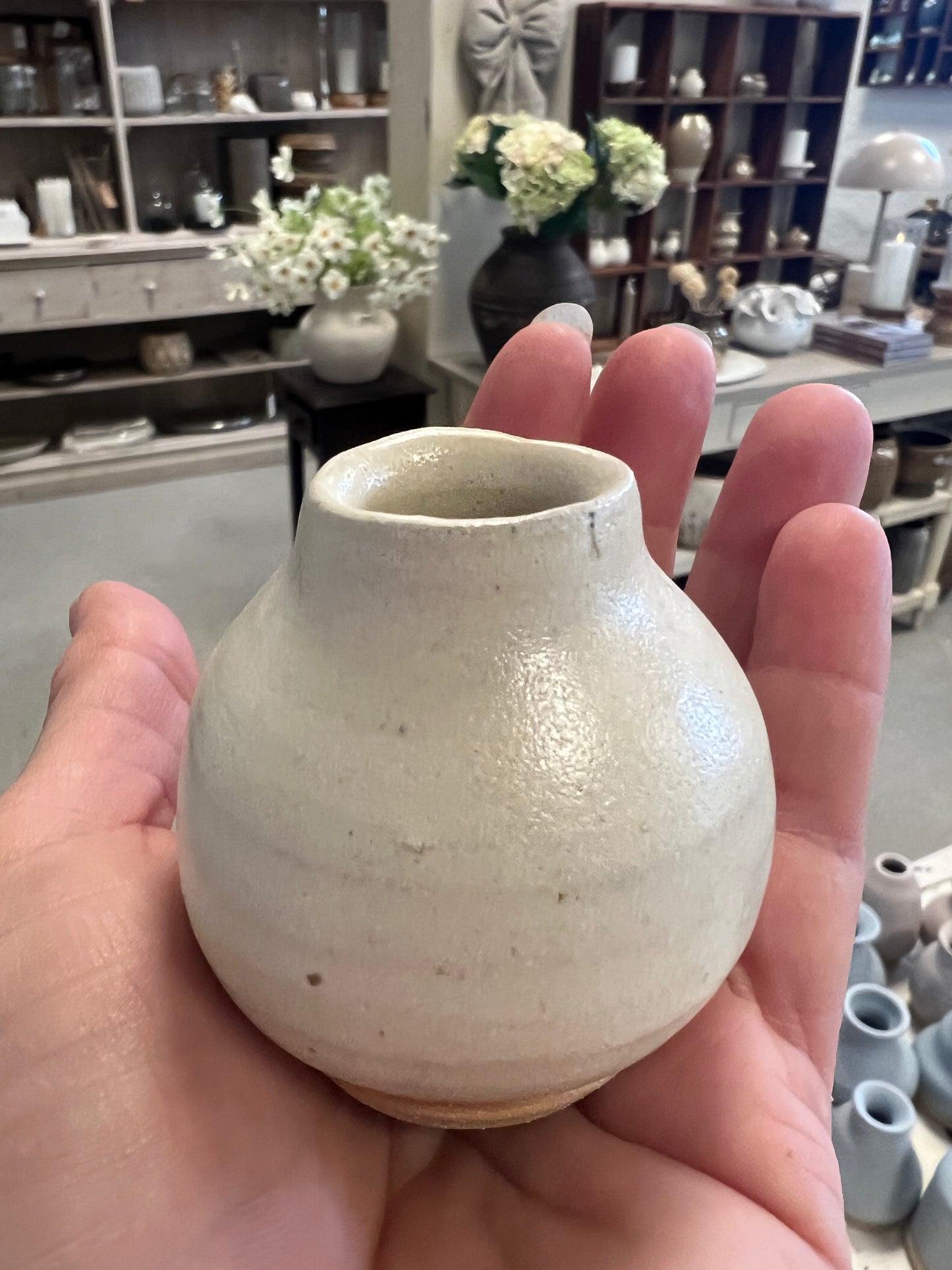 Lille keramik vase - Beige