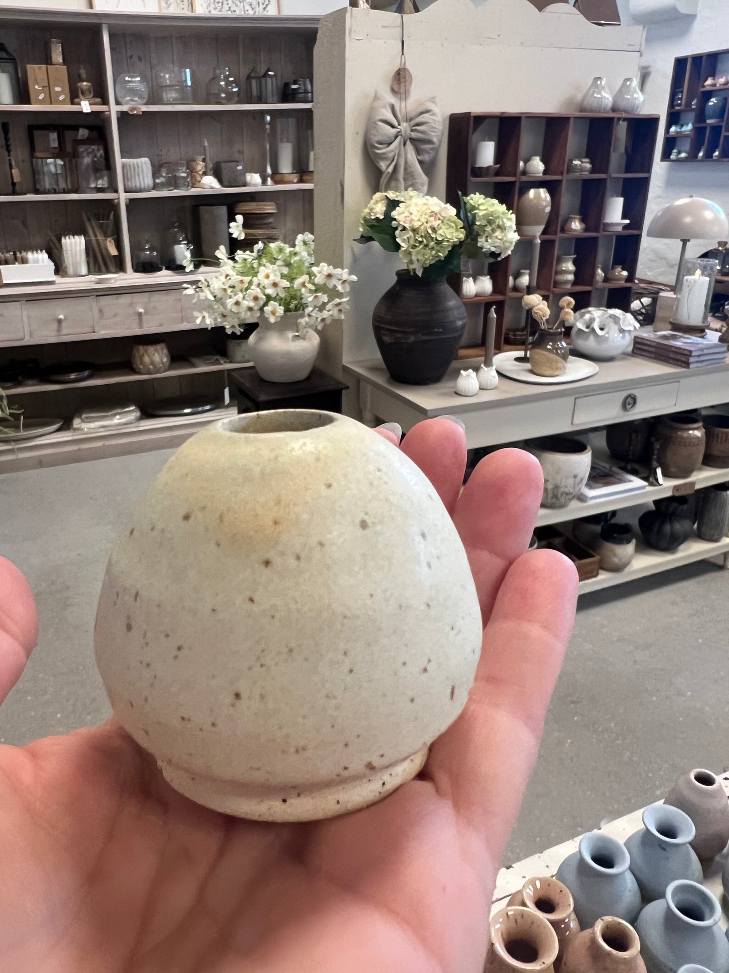 Lille keramik vase - Beige