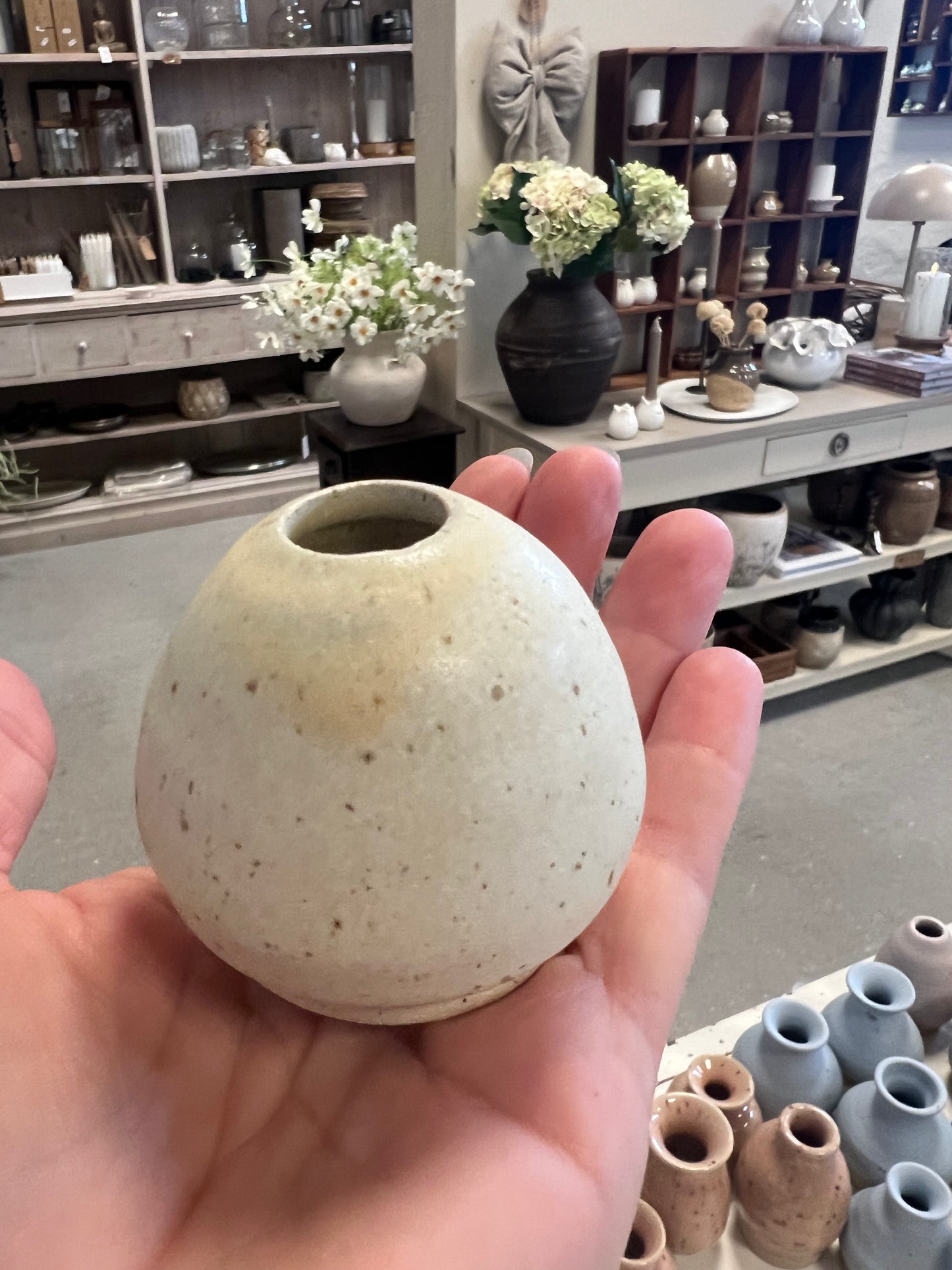 Lille keramik vase - Beige