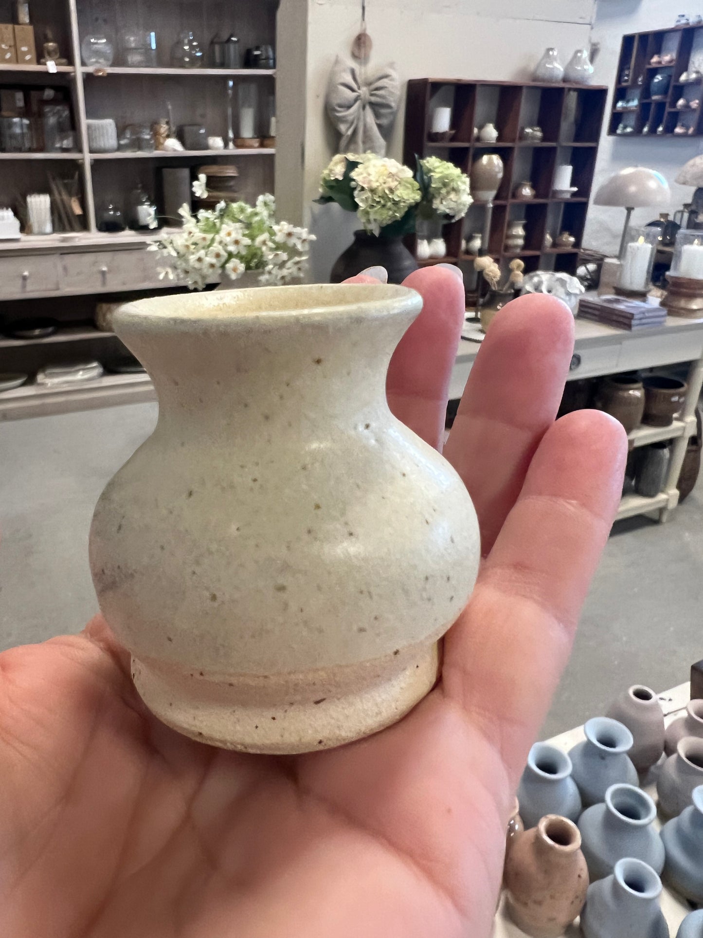 Lille keramik vase - Beige