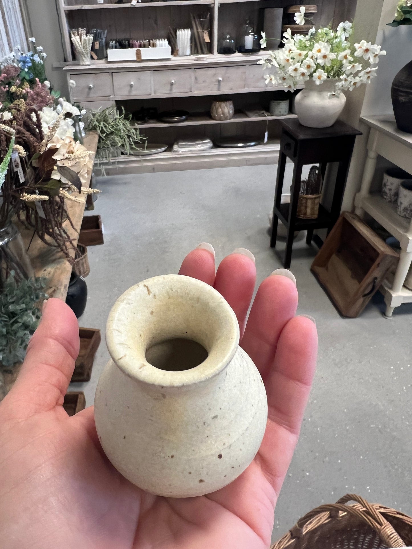 Lille keramik vase - Beige