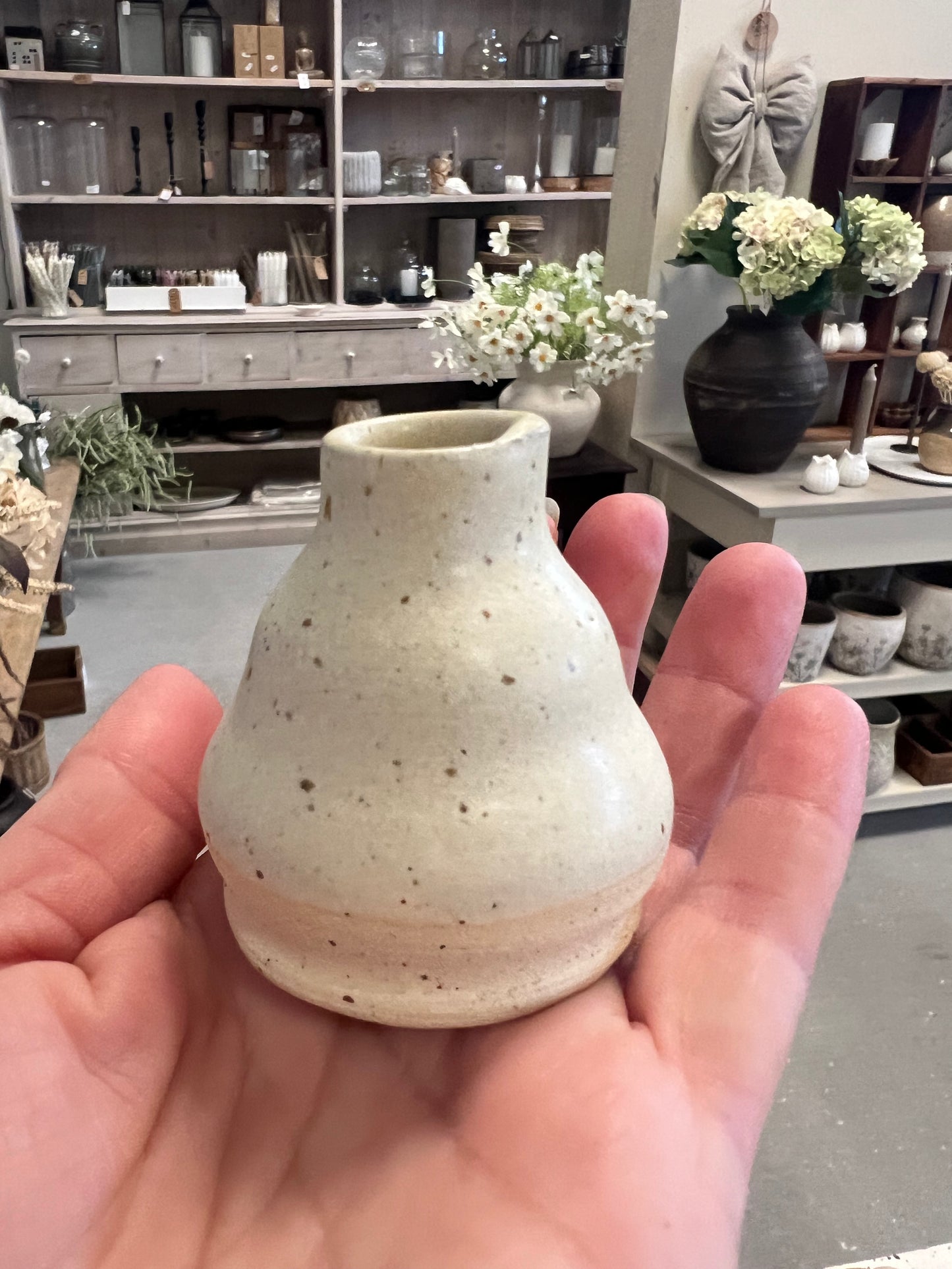 Lille keramik vase - Beige