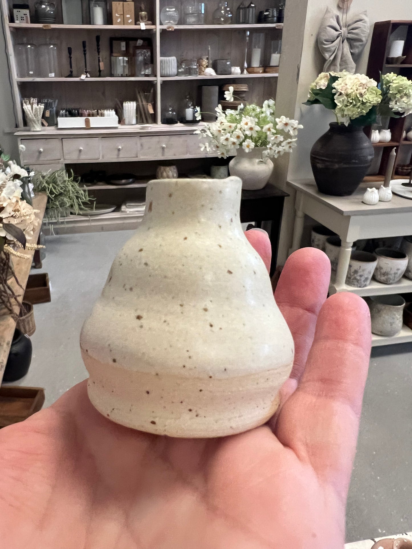 Lille keramik vase - Beige