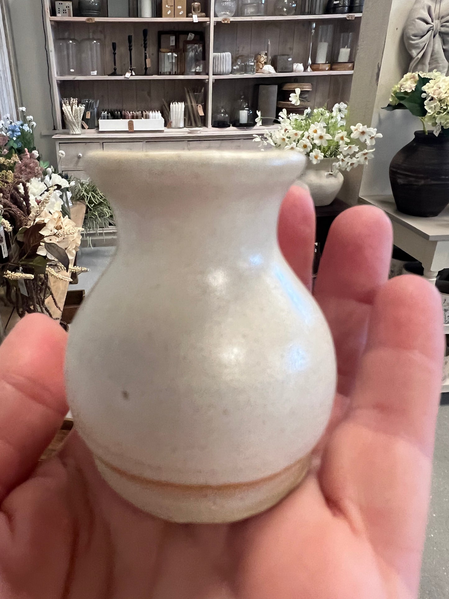 Lille keramik vase - Beige