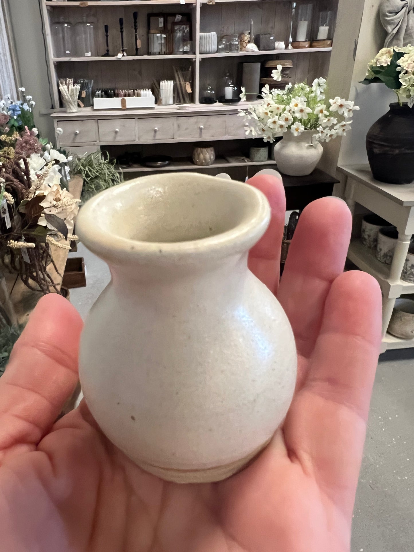Lille keramik vase - Beige