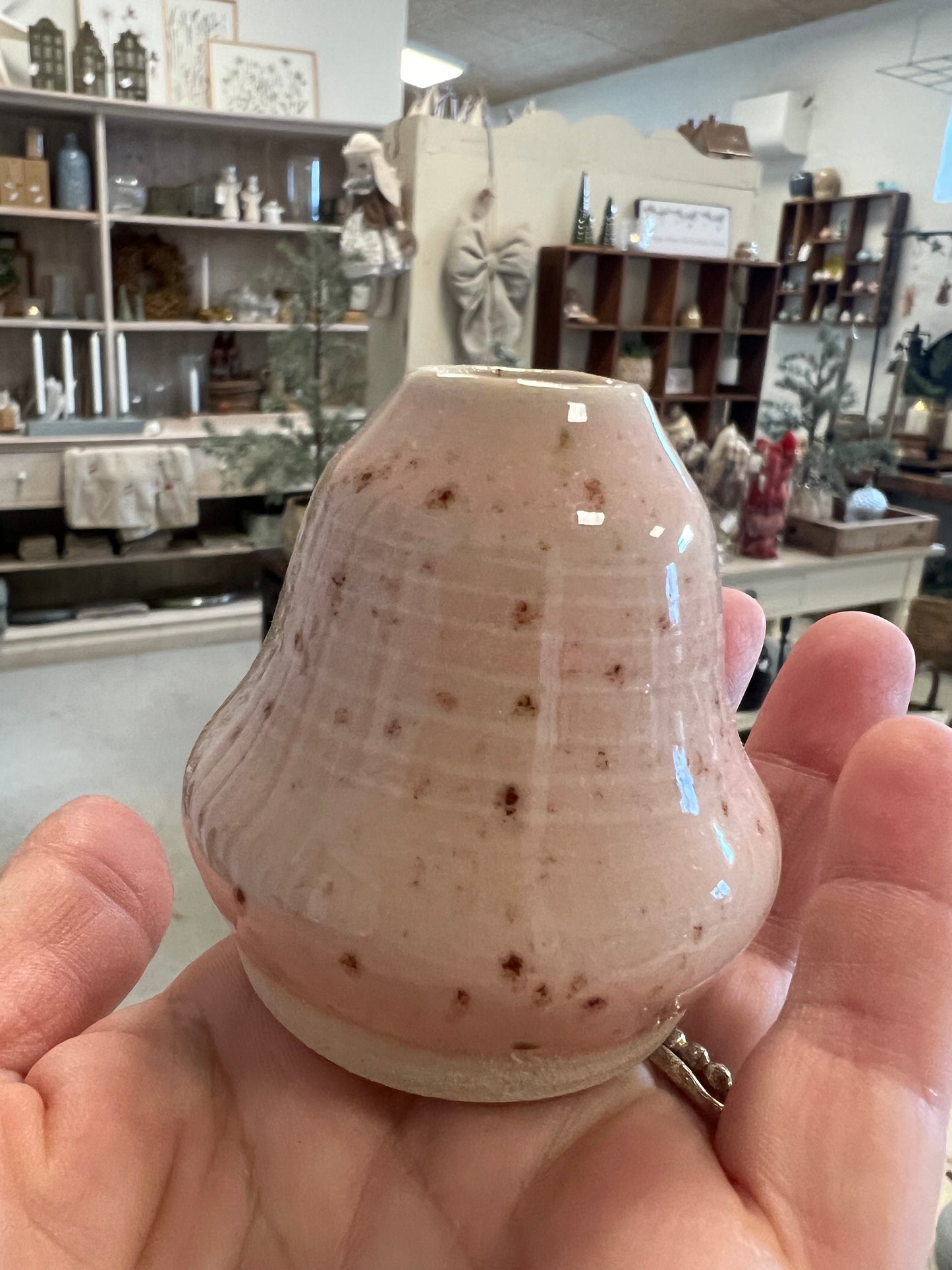 Lille keramik vase - Lyserød