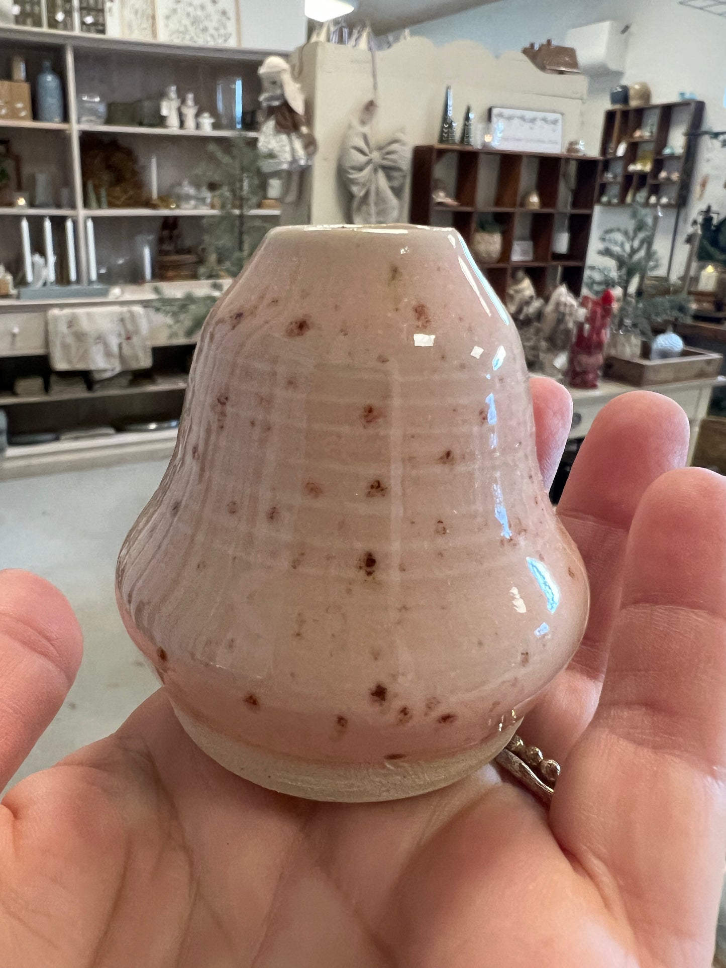 Lille keramik vase - Lyserød