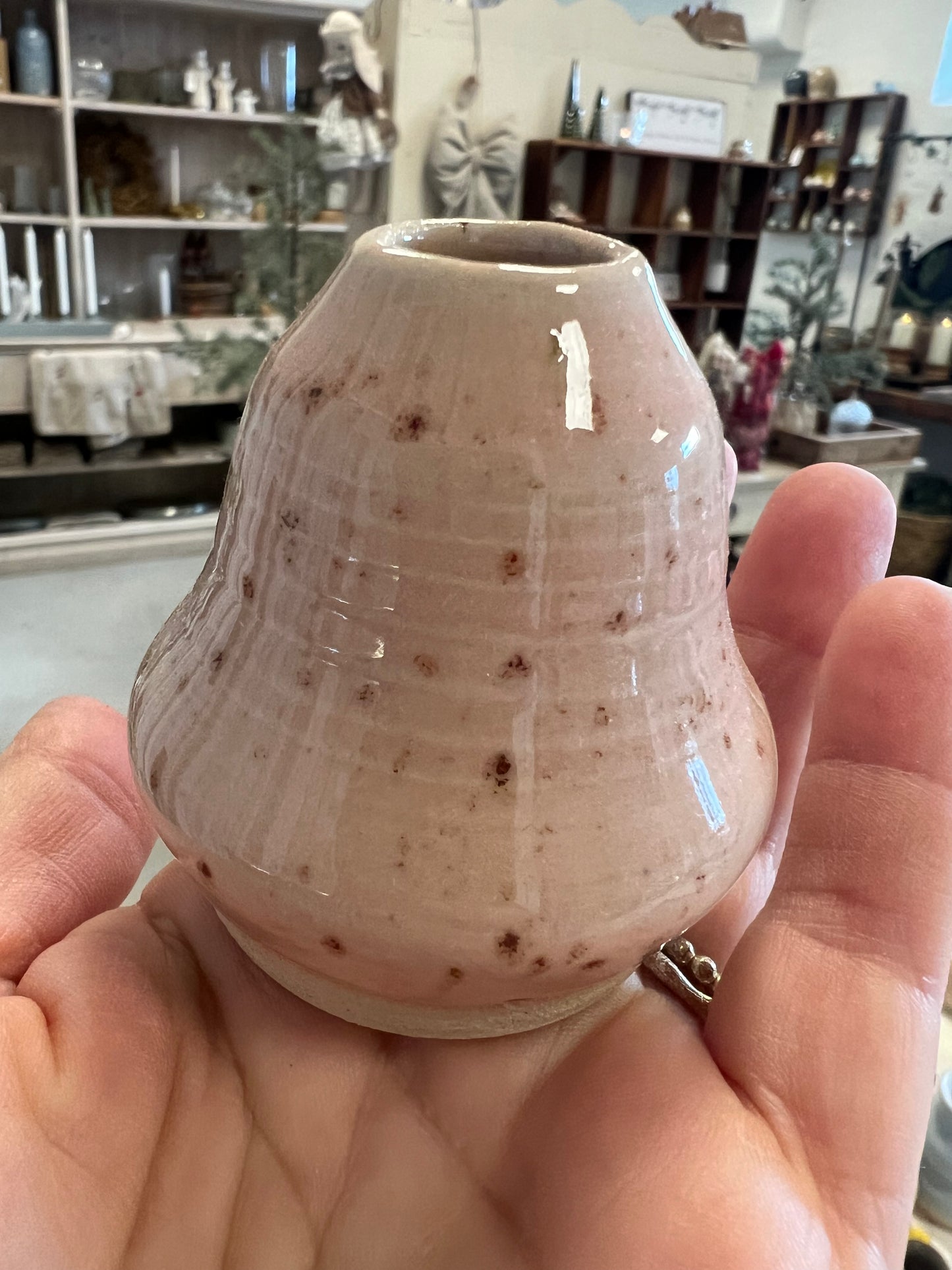 Lille keramik vase - Lyserød