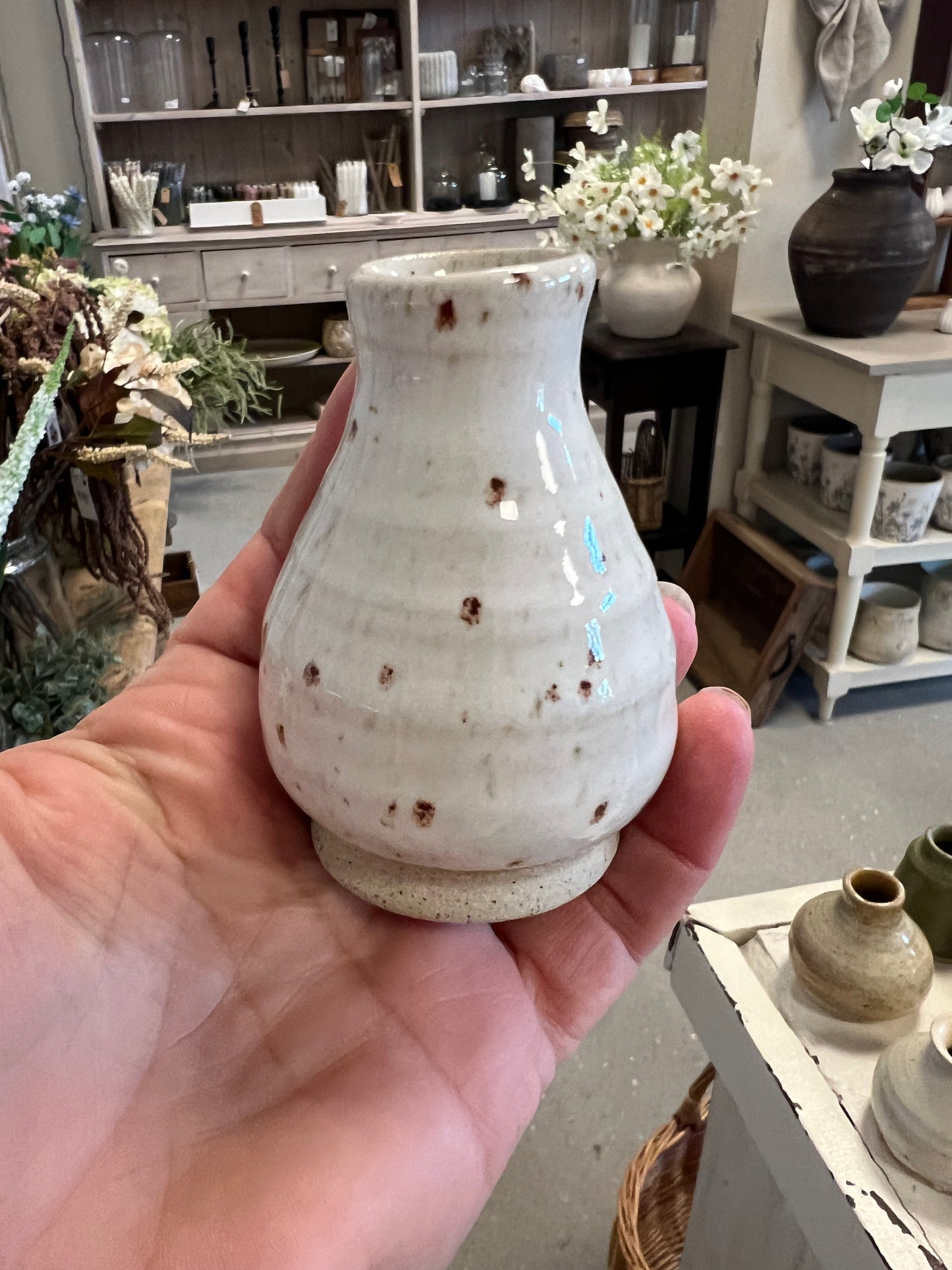 Lille keramik vase - Beige