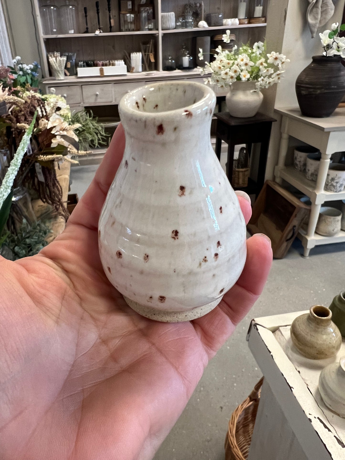 Lille keramik vase - Beige