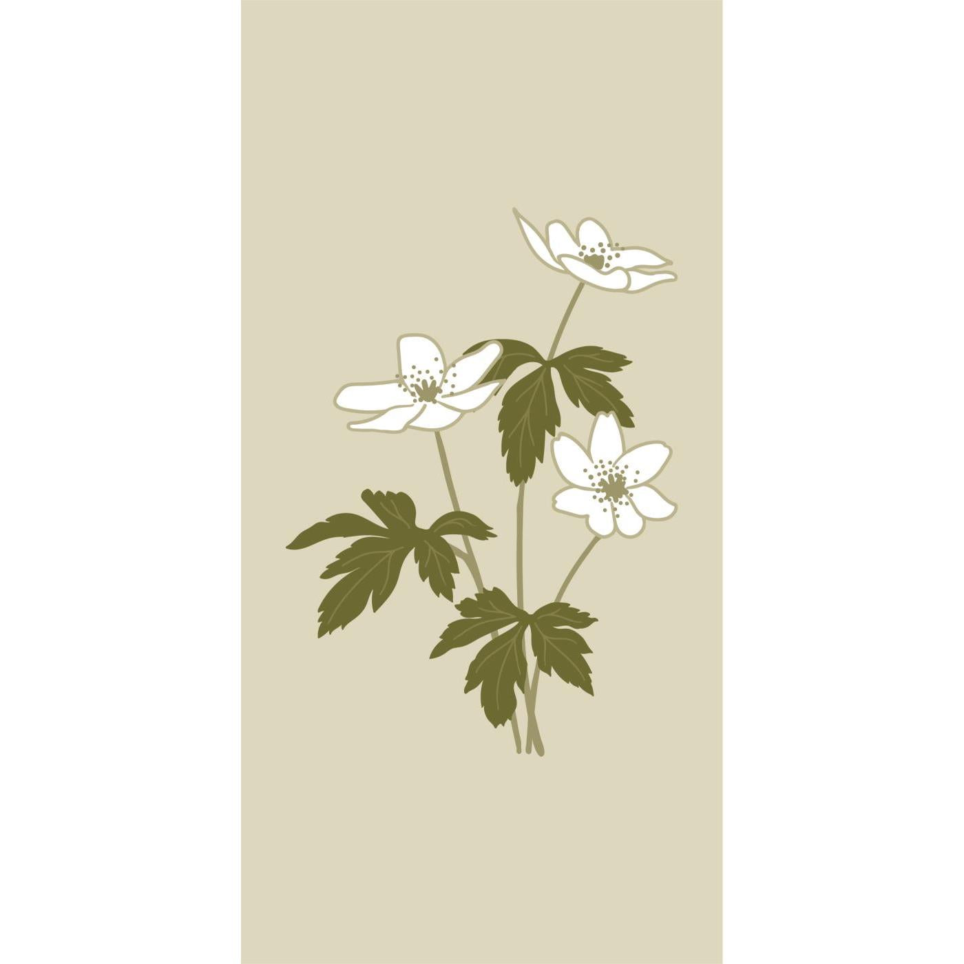 Aflange papir servietter med anemoner fra Ib Laursen