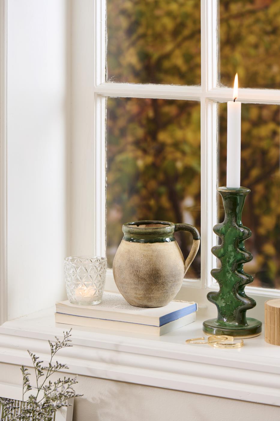 Keramik vase i to farver fra Ib Laursen