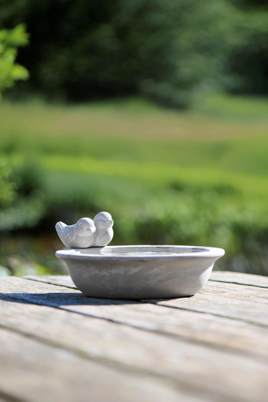 Lille fuglebad til altanen fra Ib Laursen