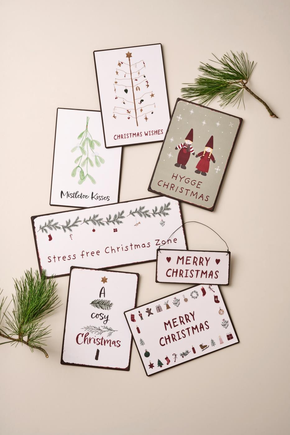 Metal skilt med sjov tekst fra Ib Laursen