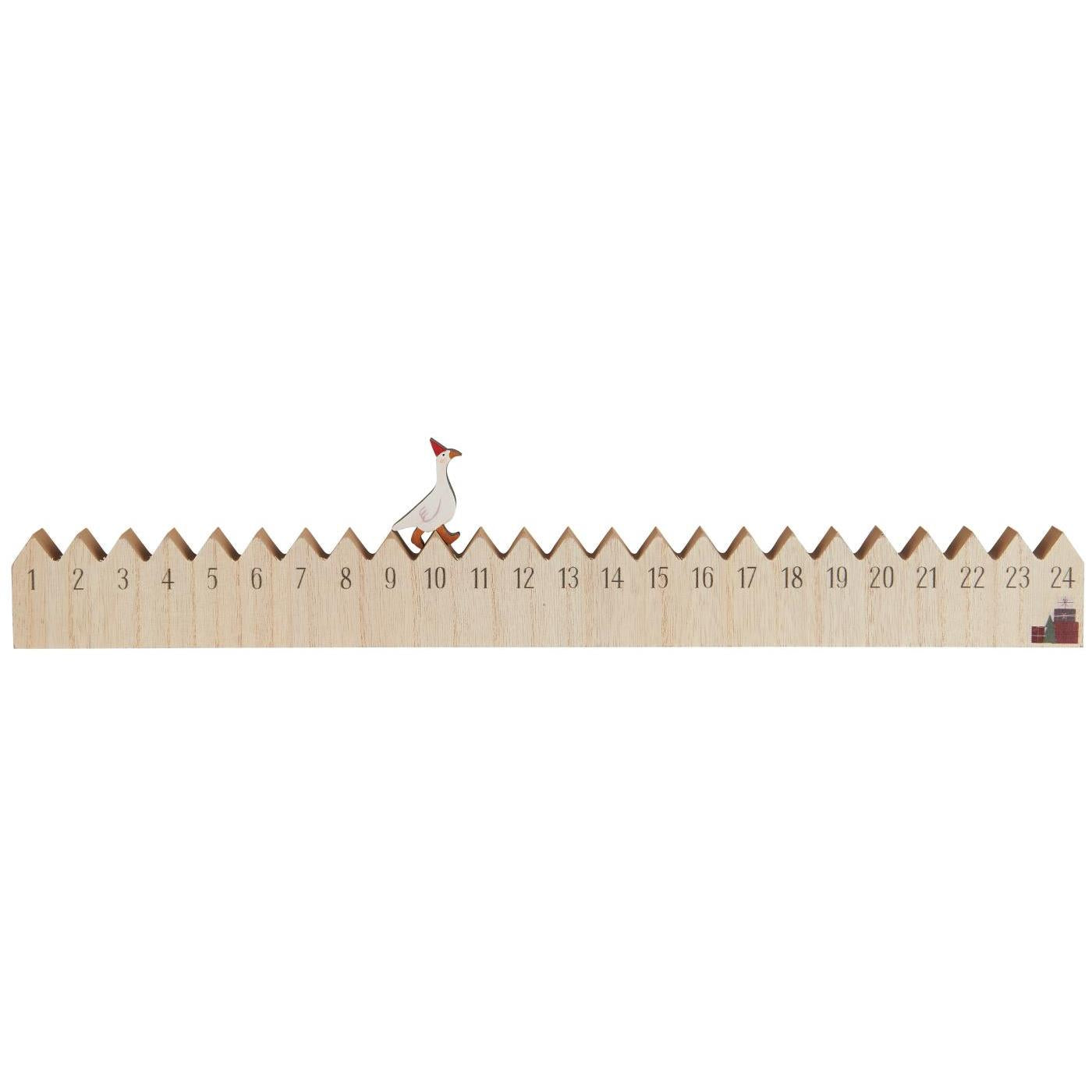 Julekalender med gås med hue fra Ib Laursen