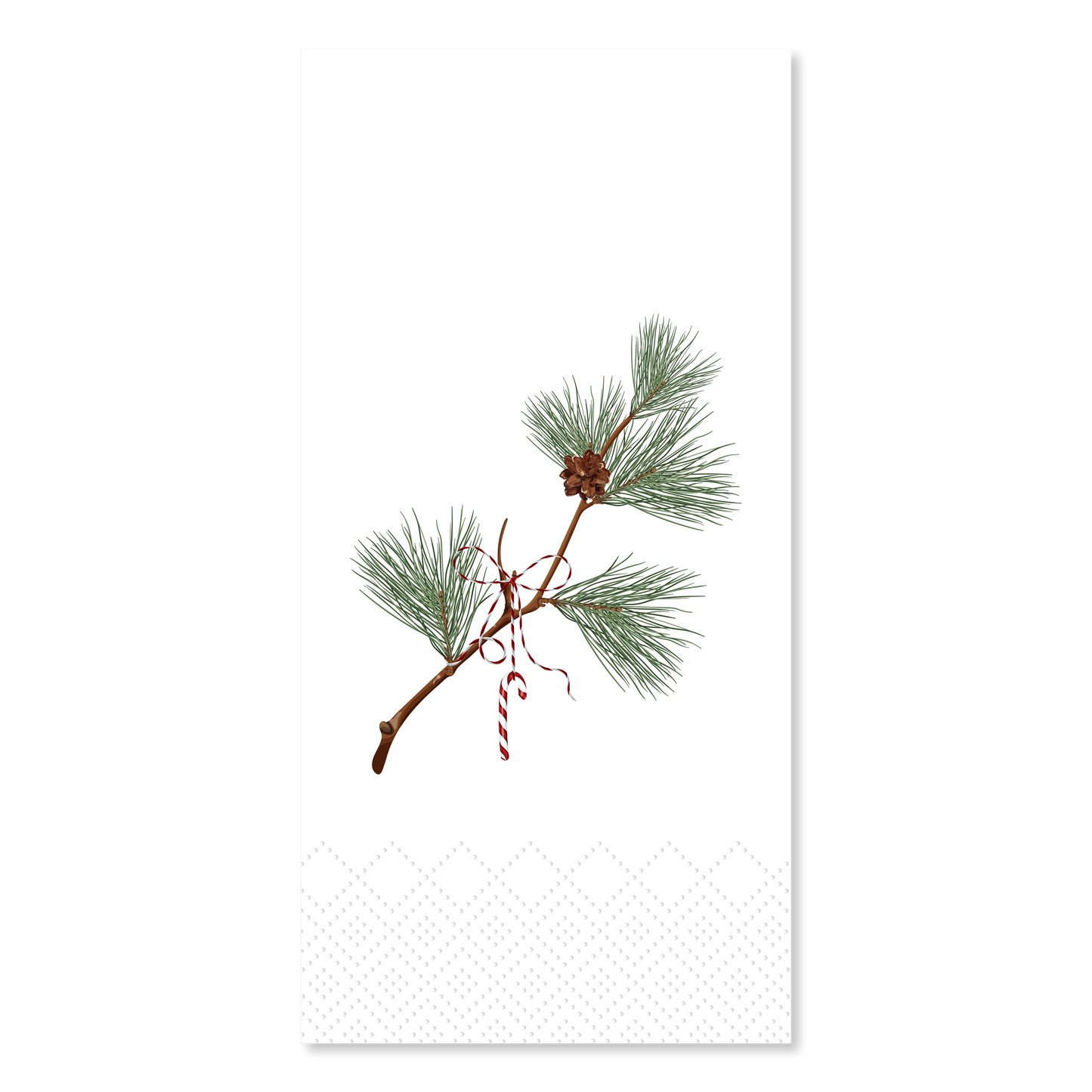 Serviet med gran gren fra Chic Antique