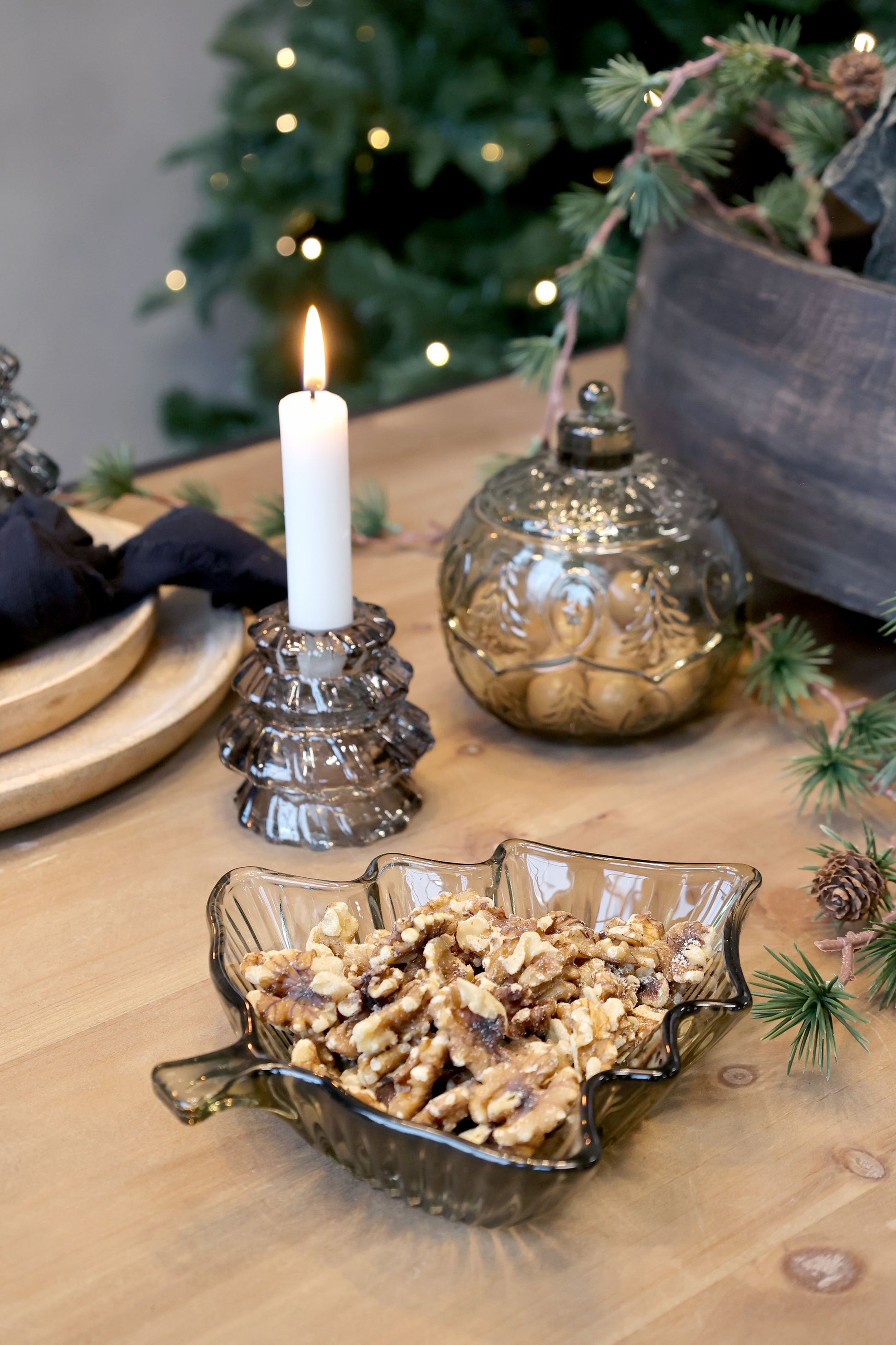 Jule fad i glas fra Chic Antique