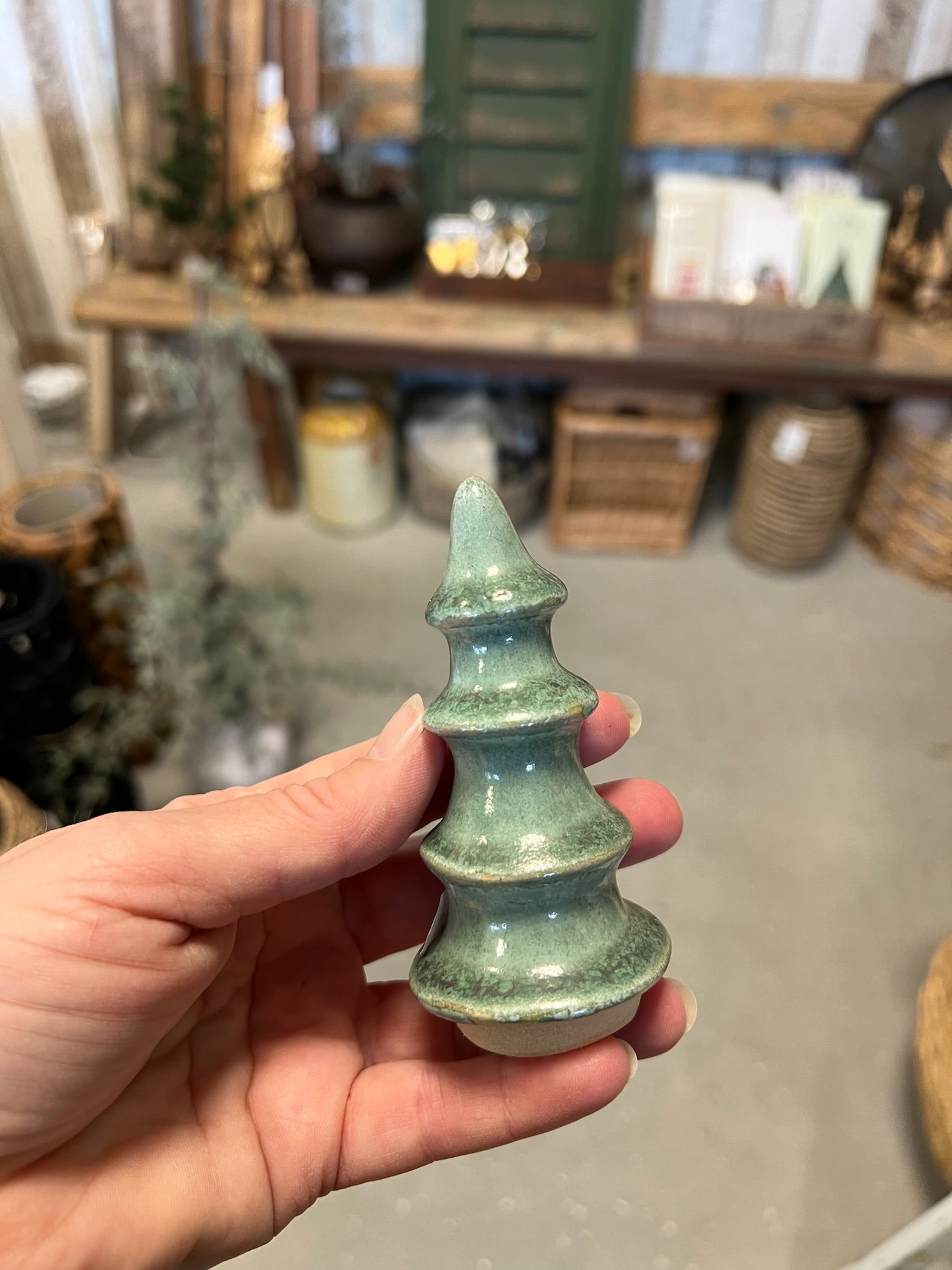 Unikke håndlavet juletræer i grøn fra Handmade by Victoria Juul