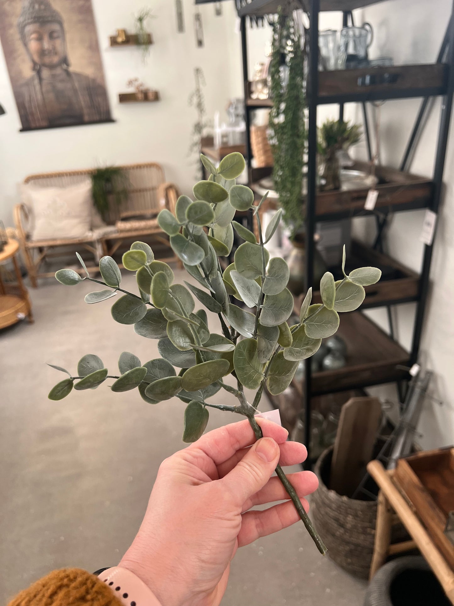 Kunstig eucalyptus - 25 cm