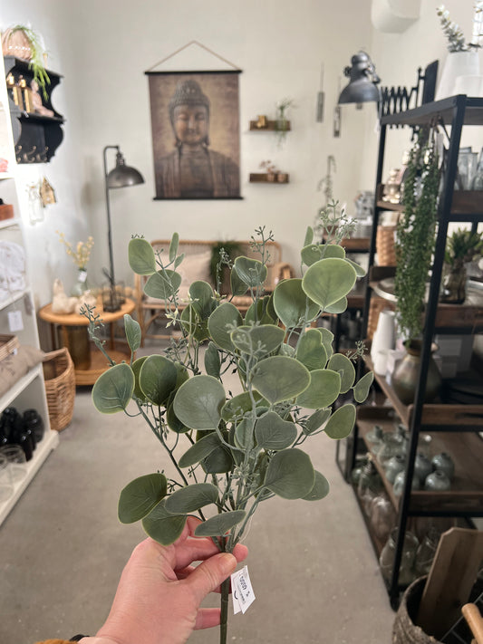 Kunstig eucalyptus gren - 40 cm