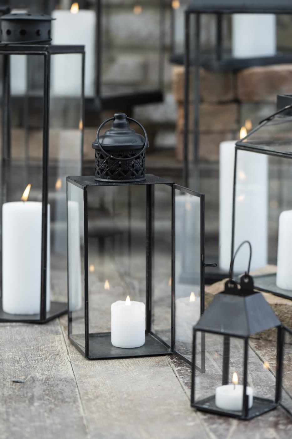 Høj slank lanterne fra Ib Laursen