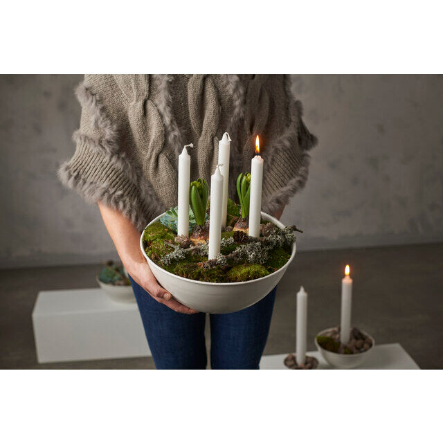 Hvid stor adventsstage fra GUS