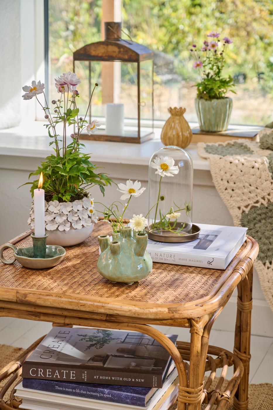 Lysbakke til underskål til en blomst fra Ib Laursen
