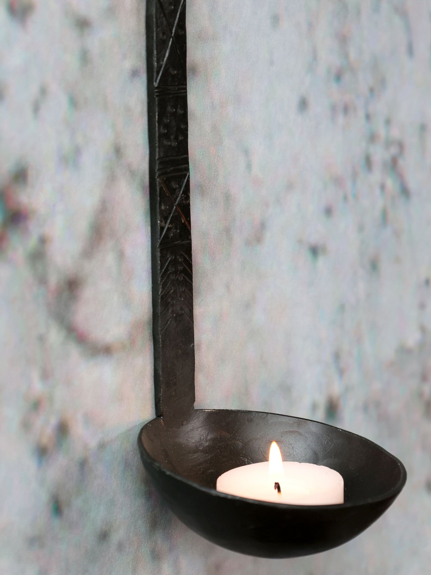 Lysestage I sort fra Chic Antique
