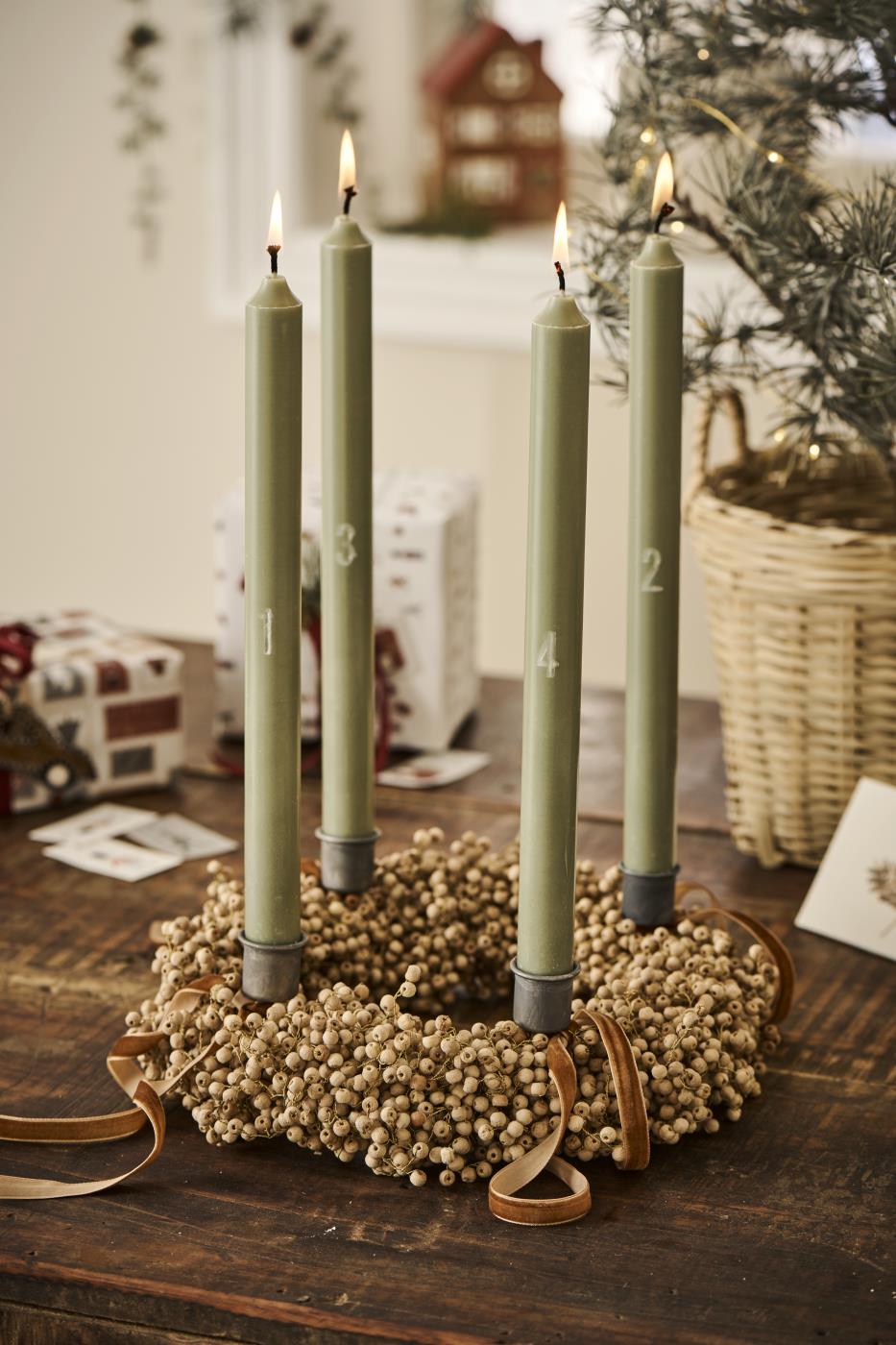 Lysspyd til adventskransen fra Ib Laursen