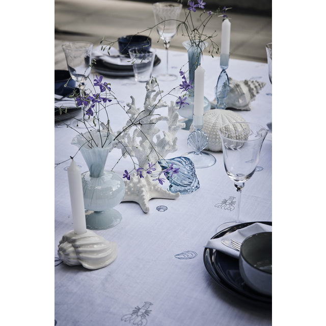 Hvid lysestage til krone eller bede lys fra Lene Bjerre