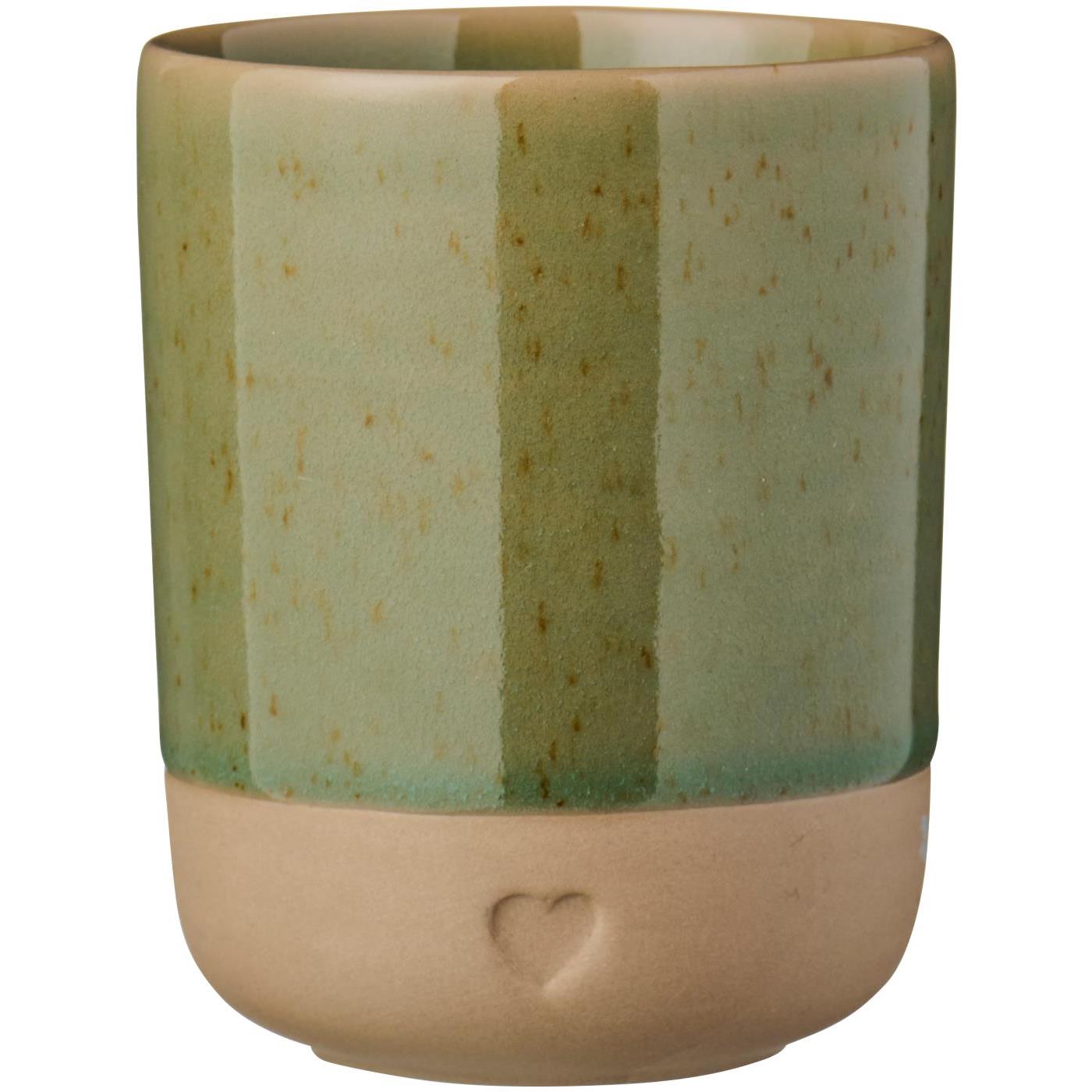 Grøn keramik krus fra Ib Laursen