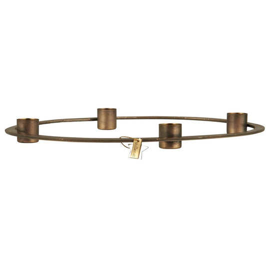 Klassisk adventsstage i messing look fra Ib Laursen