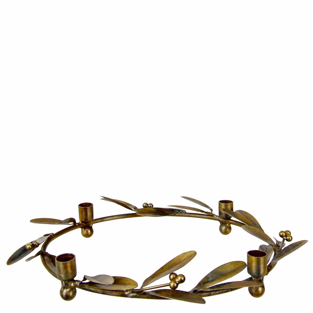 Adventsstage med dekoration til kronelys fra Eddelweiss