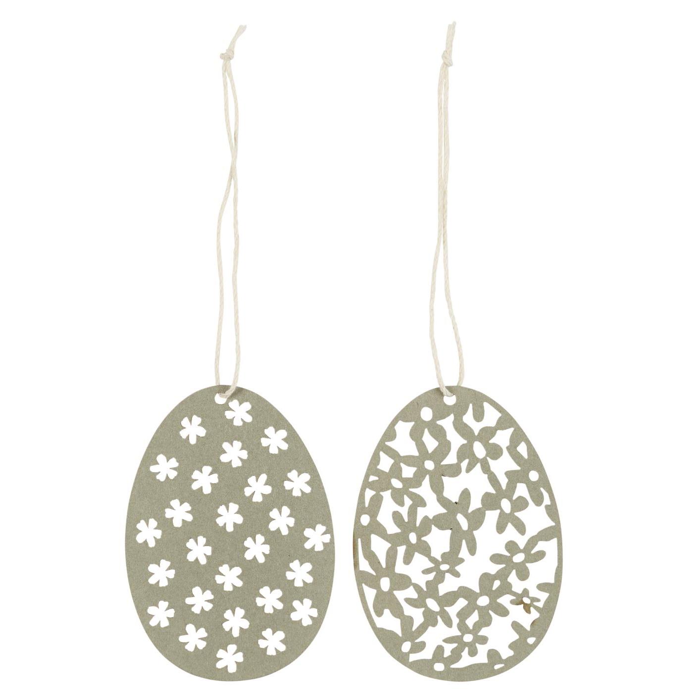 Påskeæg  i papirklip fra Ib Laursen