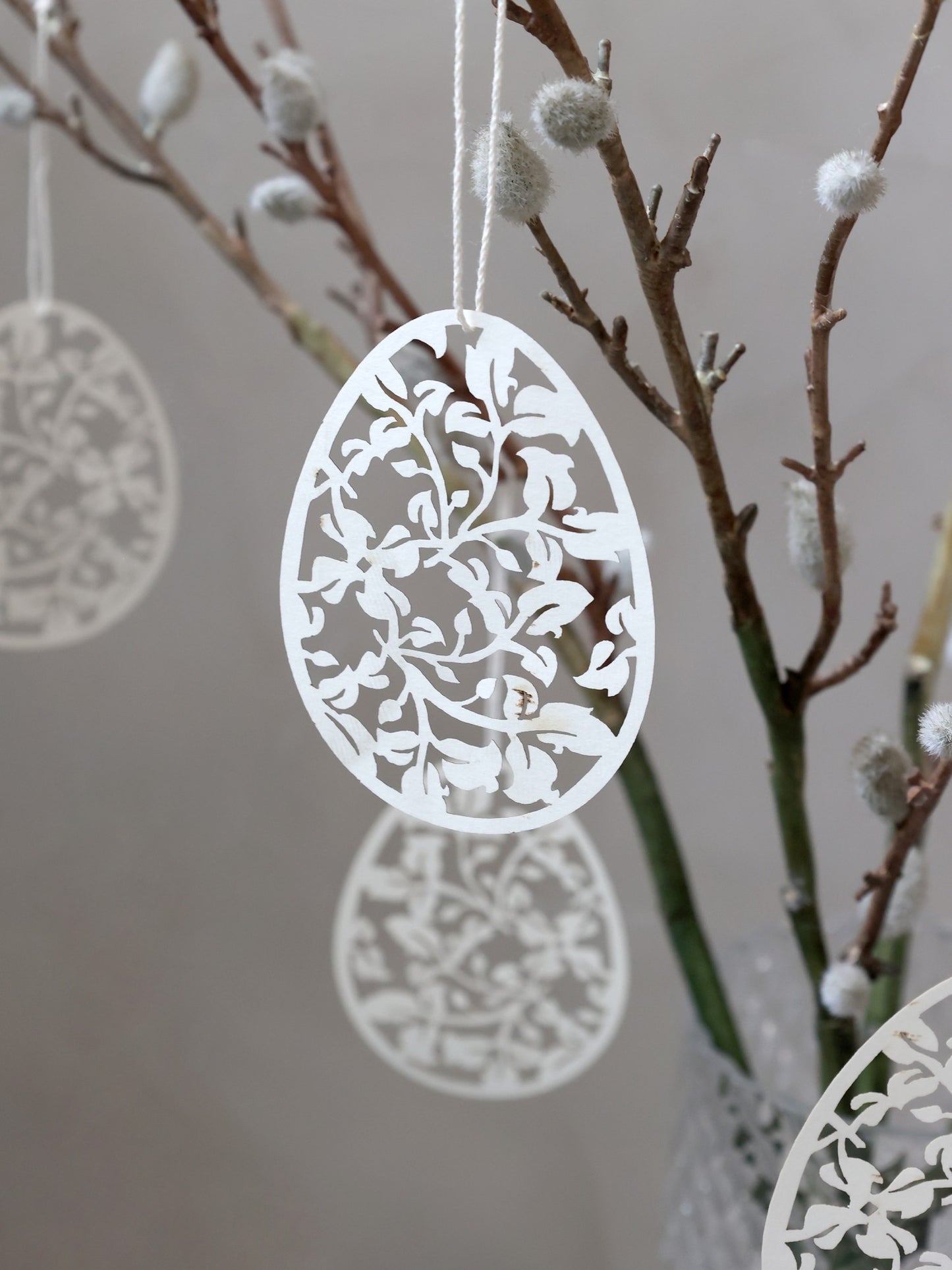 Påskeæg i papirklipfra Chic Antique