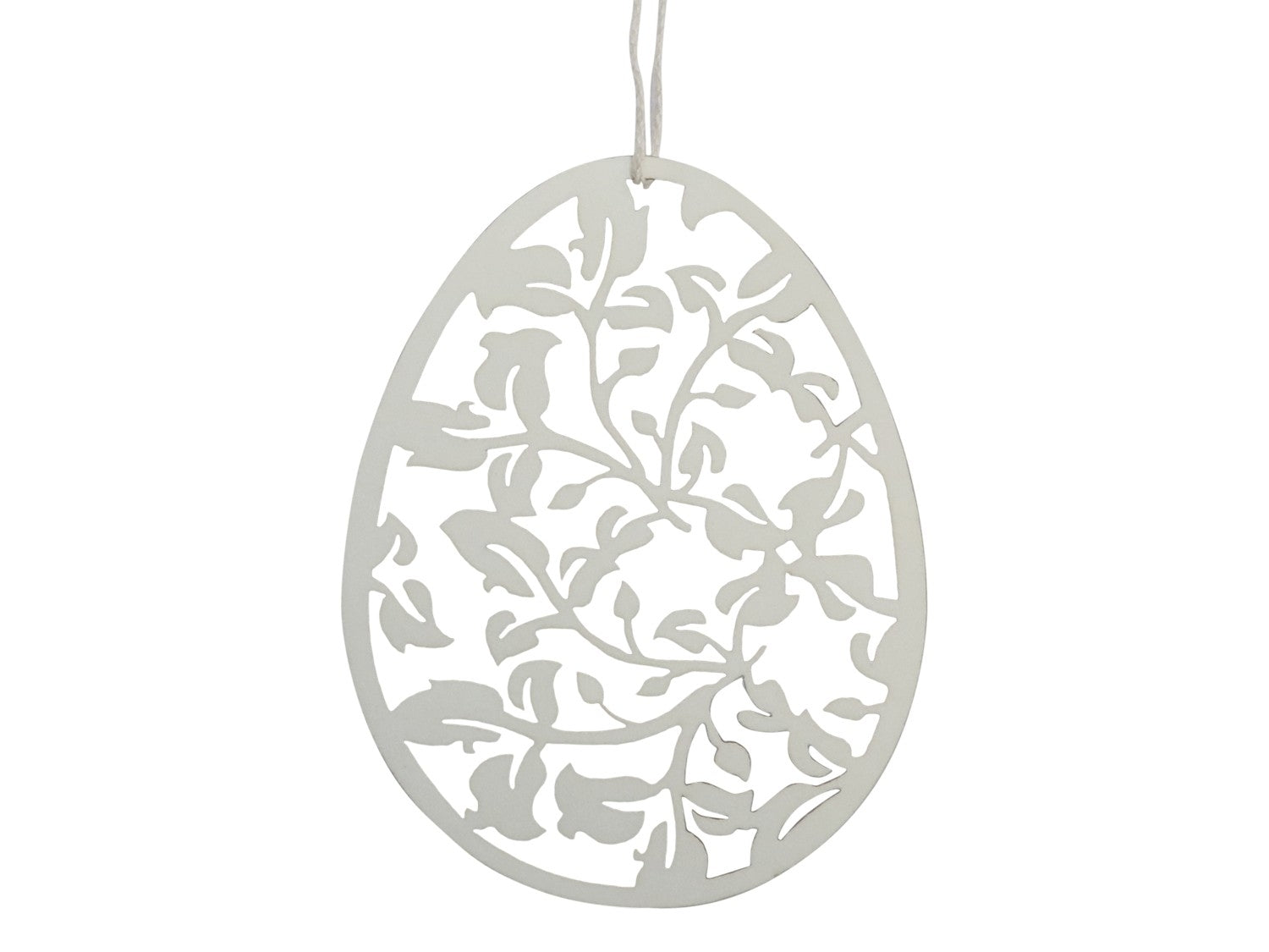 Påske æg i hvid papirklip med mønster fra Chic Antique